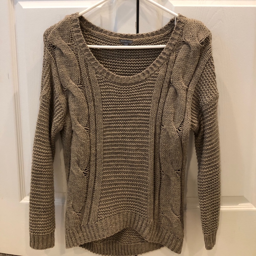 Trendy tan sweater
